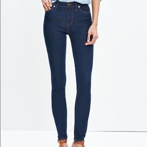 Madewell high riser skinny jeans